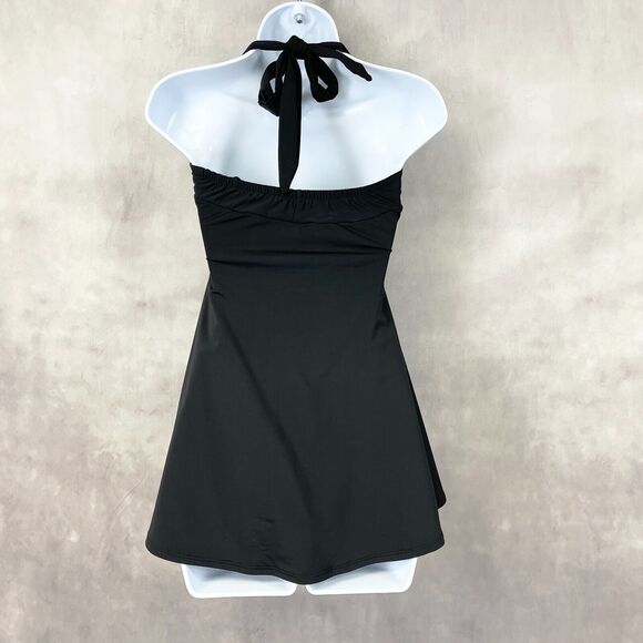 Cocoship Pinup Swimsuit Womens Small Retro Sailor Skirted Roses Feminine Glam - Picture 3 of 10